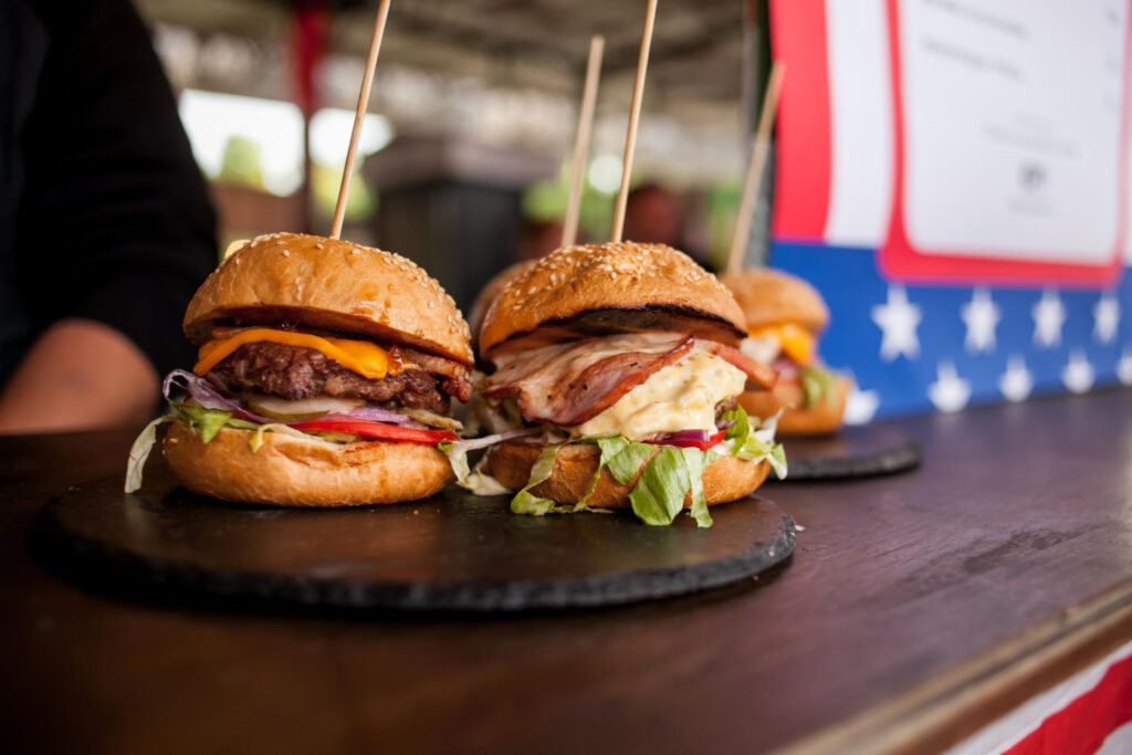 Junk food americano mangiare sano in America